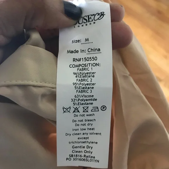 House of CB Wonmen Railea Nude Corset Ruched Midi Sheer Chiffon Dress NWT - Picture 8 of 9